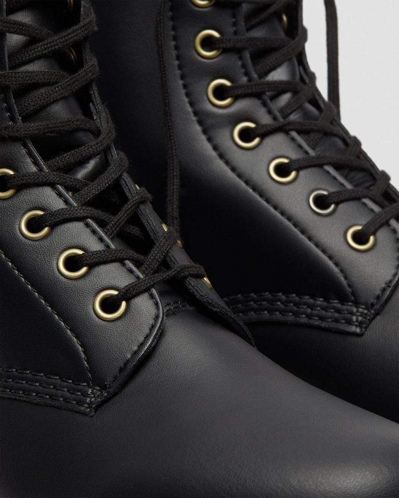 Black Men's Dr Martens Vegan 1460 Felix Lace Up Boots | CA 544GSO